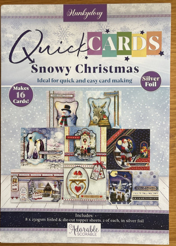 Hunkydory quick cards - hunkydory, snowy