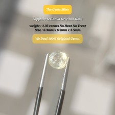 Yellow sri lanka sapphire 35 - sri, 1.35
