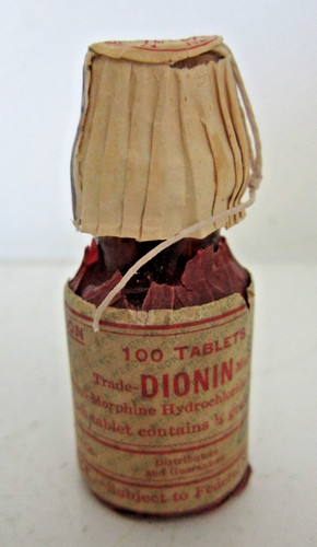 Empty antique dionin amber - empty,
