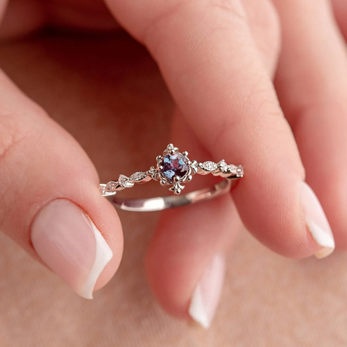 Vintage alexandrite engagement - vintage,