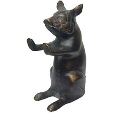British Rare 19th Century Small Butchers Advertising Point Of Sale Pig Statue