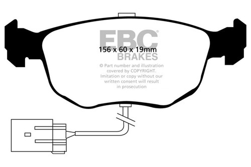 Ebc ultimax front brake pads - ebc,