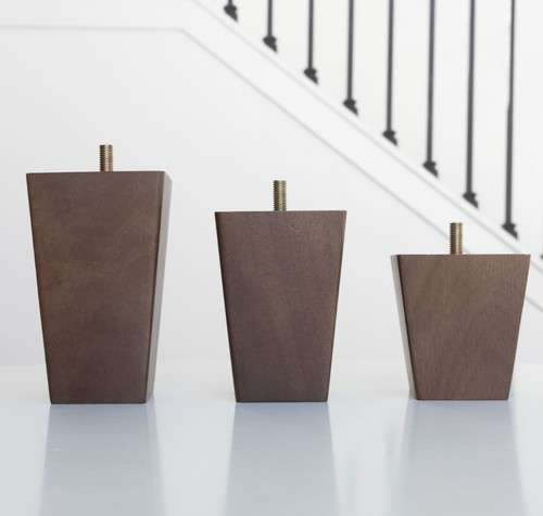 Walnut square furniture legs - furniture,
