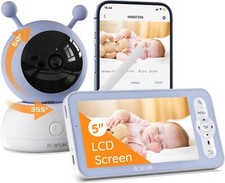 BOIFUN Video Baby Monitor with Night Vision, Temperature&Humidity Monitoring,UK