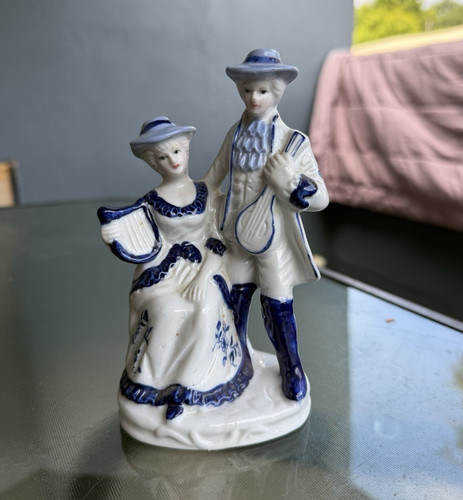 Blue white ceramic - blue, &