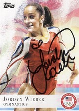 2012 Topps Olympic Team Jordyn Wieber #78 Autographed Card IP Auto Gold Medal