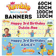 MR TUMBLE BIRTHDAY BANNER
