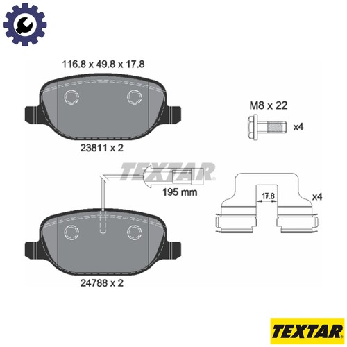 Brake pad set disc - pad,