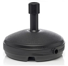 Strata Umbrella Parasol Base Black Plastic Heavy Duty For Outdoor Garden & Patio