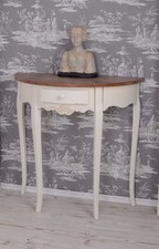Console table country house wall side table shabby white wood antique desk