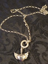 Stunning Thomas Sabo sterling Silver Necklace Gorgeous Sparkly CZ winged heart