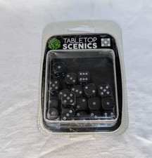 Warhammer 40k Age of Sigmar Wargaming TTCOMBAT Table Top Scenics Black Dice x 20