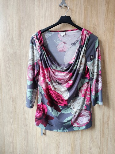 Kaiko floral draped - draped, cowl