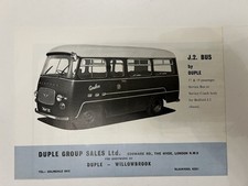 Duple Bedford J2 Bus Brochure