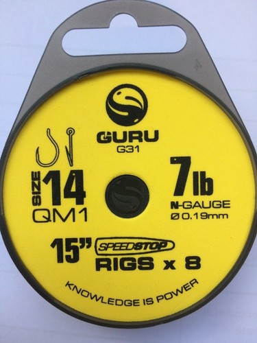Guru qm1 hair rigs with - guru, 15"