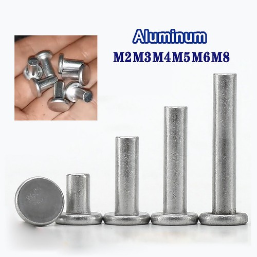 Aluminium flat head - head, solid