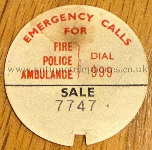 Genuine gpo telephone dial - genuine,