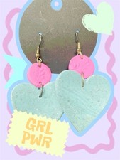 Heart Earrings Handmade From