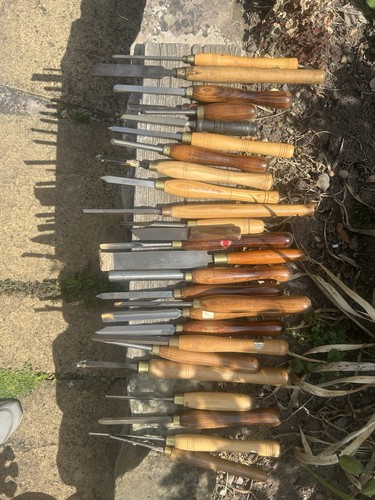 Wood turning chisels - wood,