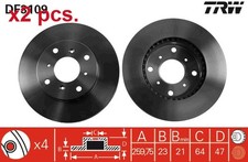 X2 PCS FRONT BRAKE DISC ROTOS