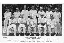POSTCARD   MIDDLESEX CRICKET