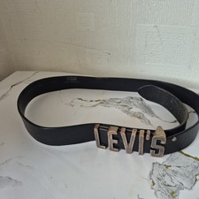 Levi's Mens Black Leather Belt