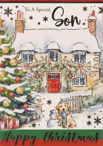Son christmas greeting card - christmas,