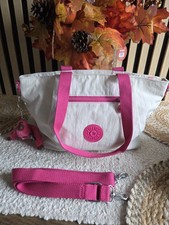 Kipling Shoulder/Crossbody Bag Pink White Breast Cancer Edition Faith Monkey