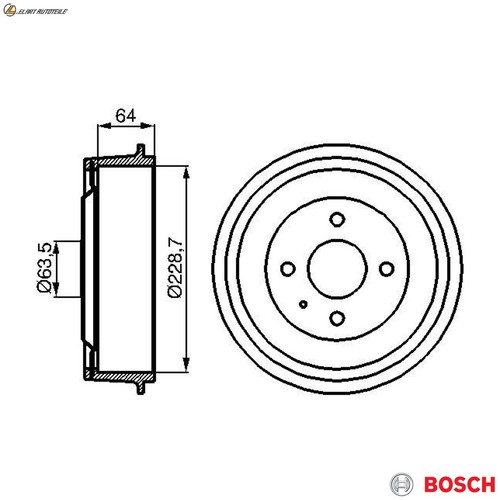 Brake drum 986 477 - 986,