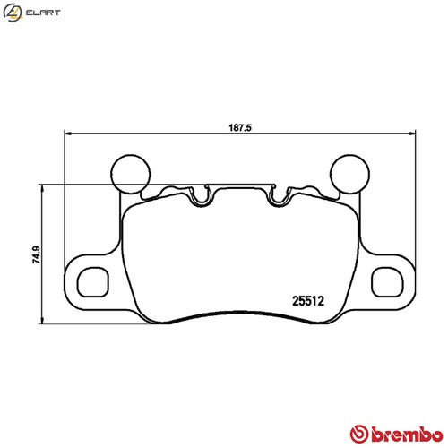 Brake pad set disc - set,