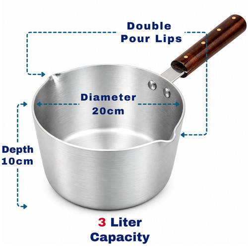 Aluminium milk pan saucepan - pan,