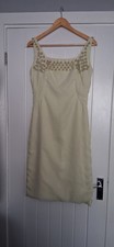 Frank Usher Vintage Cocktail Dress 1950s 1960s Pale Green.