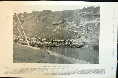 Old military tension bridge - military,