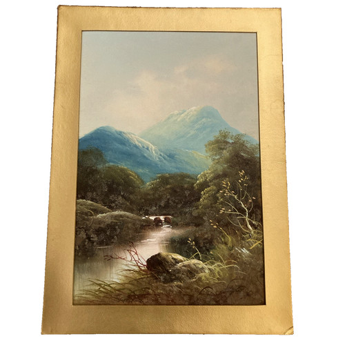 Antique landscape featuring