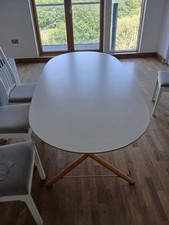 IKEA Dalshult Dinning Table White/Birch  185x90 Cm