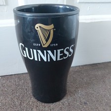 Vintage Collectable Guinness Black Freezable Insulated Plastic Pint Glass