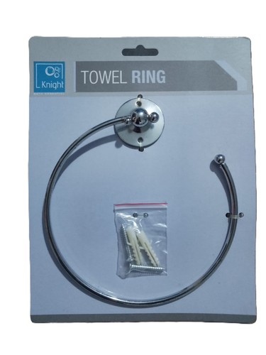 Chrome ring towel holder - chrome,