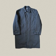 Crombie Of Scotland Men’s Navy Quilted Lining Canvas Trench Coat Size XL