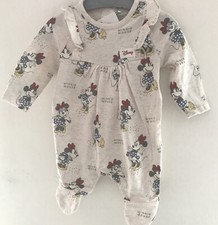 Newborn~ 7.8 lbs~ Beige Disney Minnie Mouse Sleepsuit