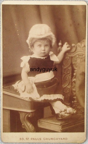 Cdv sweet girl - in, bonnet