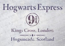 Hogwarts Express STENCIL 3 sizes HE Harry Potter Furniture, SUPERIOR 250 MYLAR