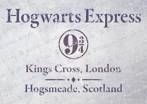 Hogwarts express stencil - hogwarts,