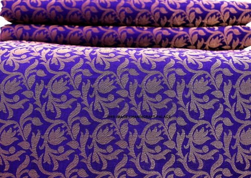 Purple gold floral metallic - floral,