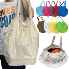 Mesh Net Bag Reusable String Shopping Bag Fruit Veg Grocery Handbag Lot UK x 2/1