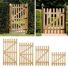 Wooden garden fence gate - fence,