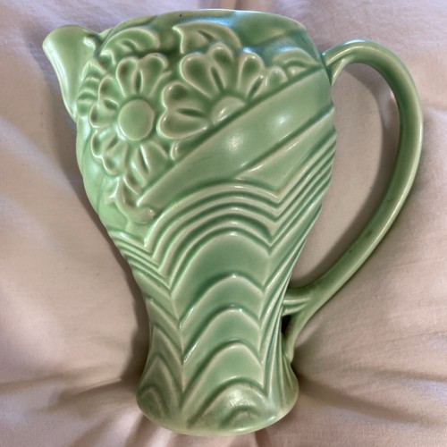 Wade green floral art deco - wade, jug
