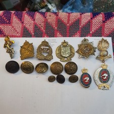 Lot Of Newzealand Badges And Buttons WW1 And Later