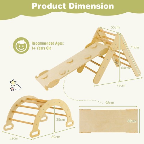 Kids climbing triangle - 3-in-1,