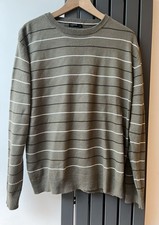 Men's Brown Striped Knit Jumper CedarWood State ~ Size Medium