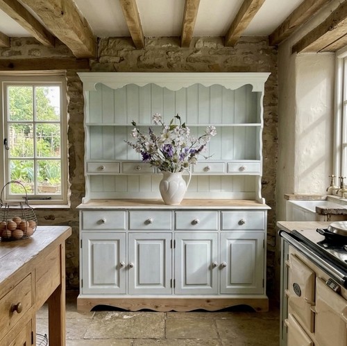 Vintage painted pine welsh - vintage,
